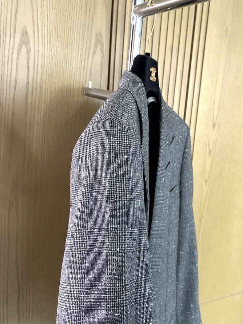 Saint Laurent Paris SAINT LAURENT Gray Plaid Wool Blazer - dmc Size US XXS / EU 40 - 6 Thumbnail