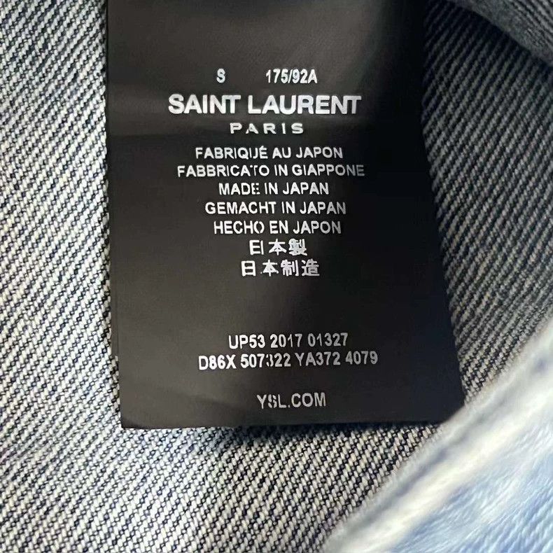 Saint Laurent Paris Saint Laurent SLP Denim Jacket S - dmc Size US S / EU 44-46 / 1 - 5 Thumbnail