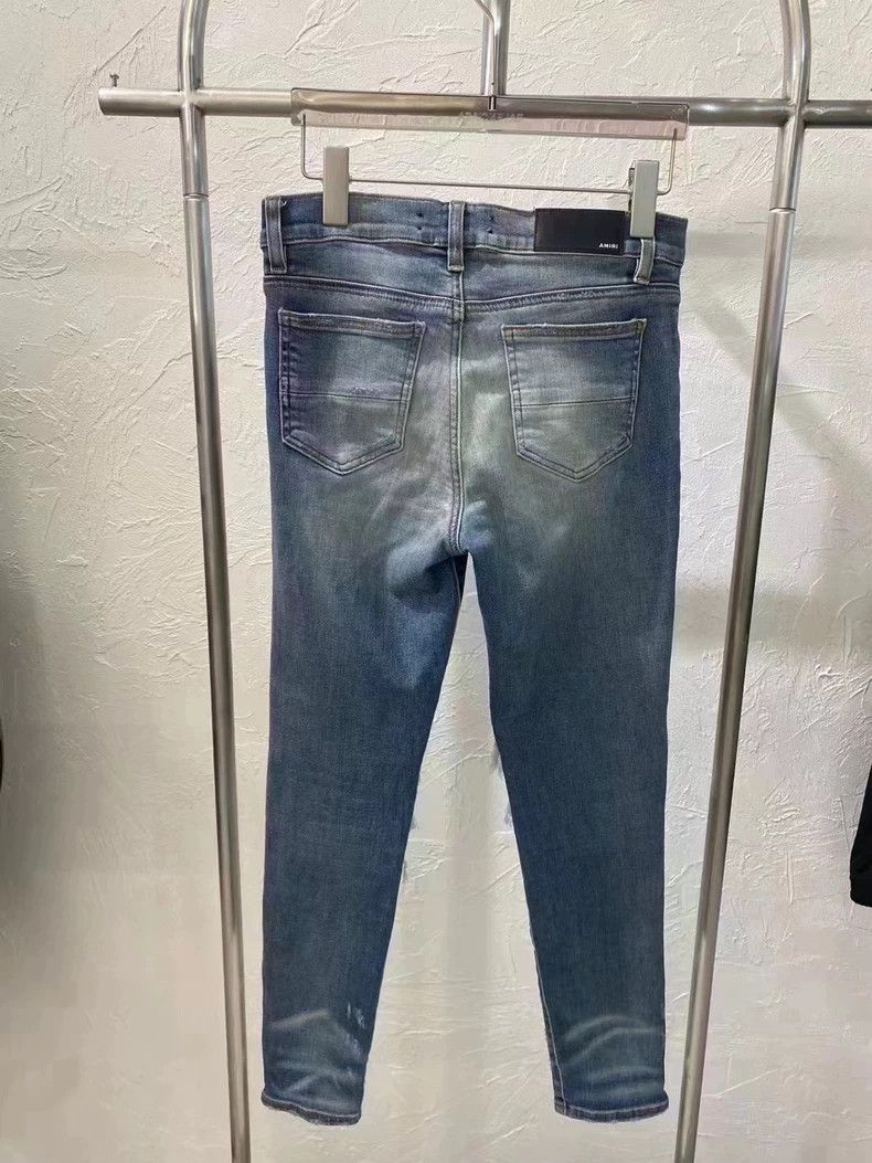 Amiri AMIRI Washed Blue Ripped Denim Jeans - dmc Size US 29 - 2 Thumbnail