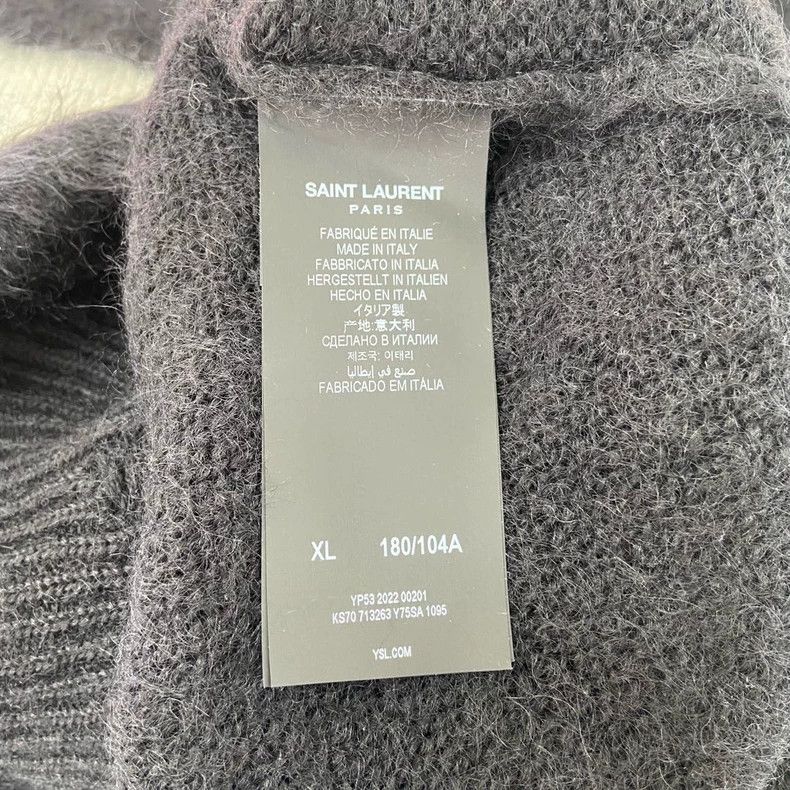 Saint Laurent Paris Saint Laurent Rabbit Pullover XL - dmc Size US XL / EU 56 / 4 - 7 Thumbnail