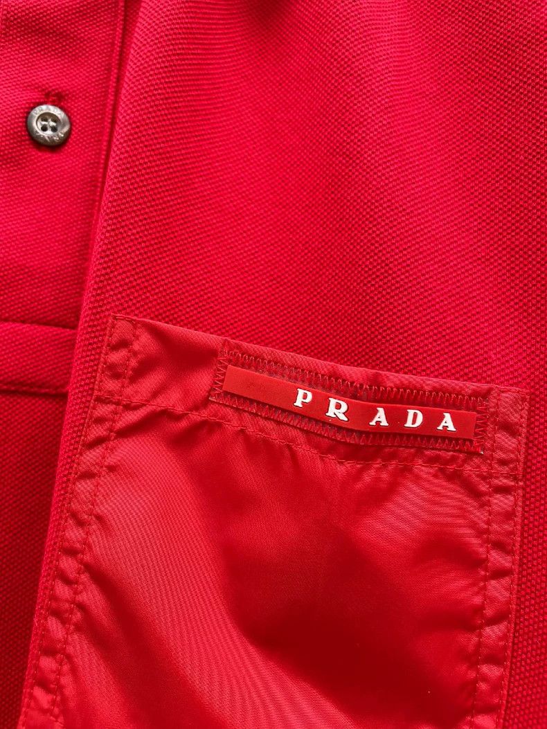Prada PRADA Cotton Short Sleeve Polo Shirt - dmc Size US M / EU 48-50 / 2 - 3 Thumbnail