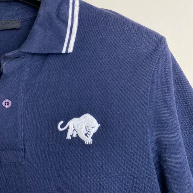 Prada Prada Leopard Embroidery Polo Shirt - dmc Size US M / EU 48-50 / 2 - 2 Thumbnail