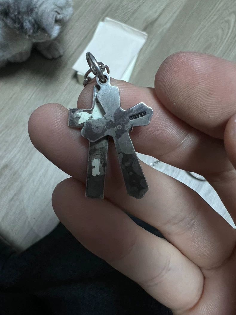 Undercover UNDERCOVER Double Cross Necklace - dmc Size ONE SIZE - 4 Thumbnail