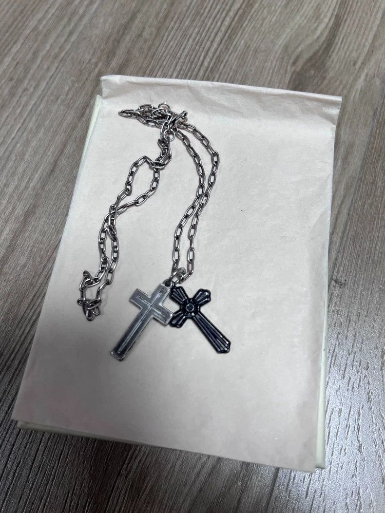 Undercover UNDERCOVER Double Cross Necklace - dmc Size ONE SIZE - 5 Thumbnail