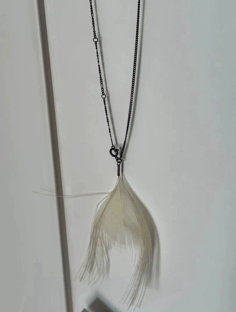 Ann Demeulemeester Ann Demeulemeester Feather Silver Necklace - dmc Size ONE SIZE - 5 Thumbnail