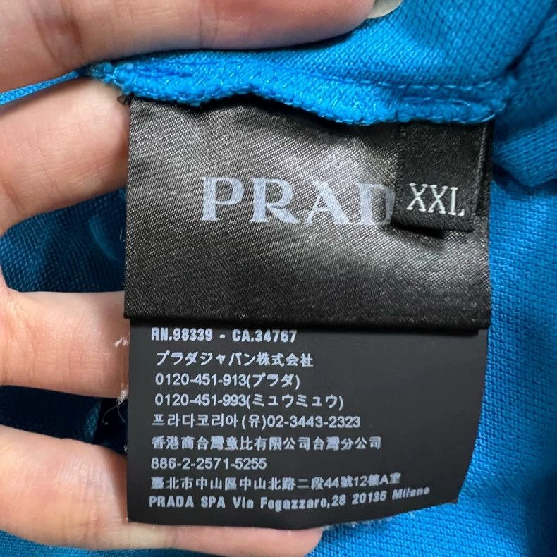Prada Prada Blue Polo Shirt XXL - dmc Size US XXL / EU 58 / 5 - 5 Thumbnail