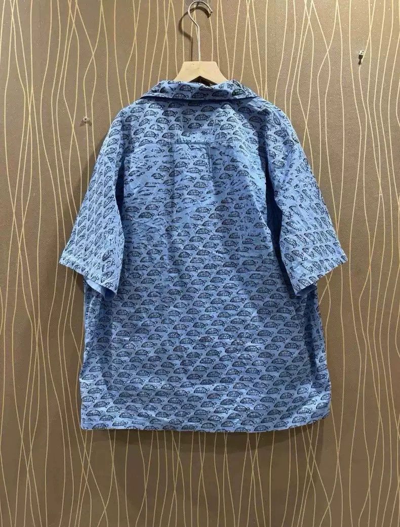 Prada Prada Turtle Print Short Sleeve Shirt - dmc Size US XL / EU 56 / 4 - 2 Thumbnail
