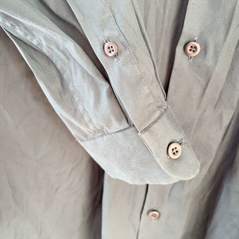 Prada Prada Solid Green Men's Button-Up Shirt - dmc Size US L / EU 52-54 / 3 - 3 Thumbnail