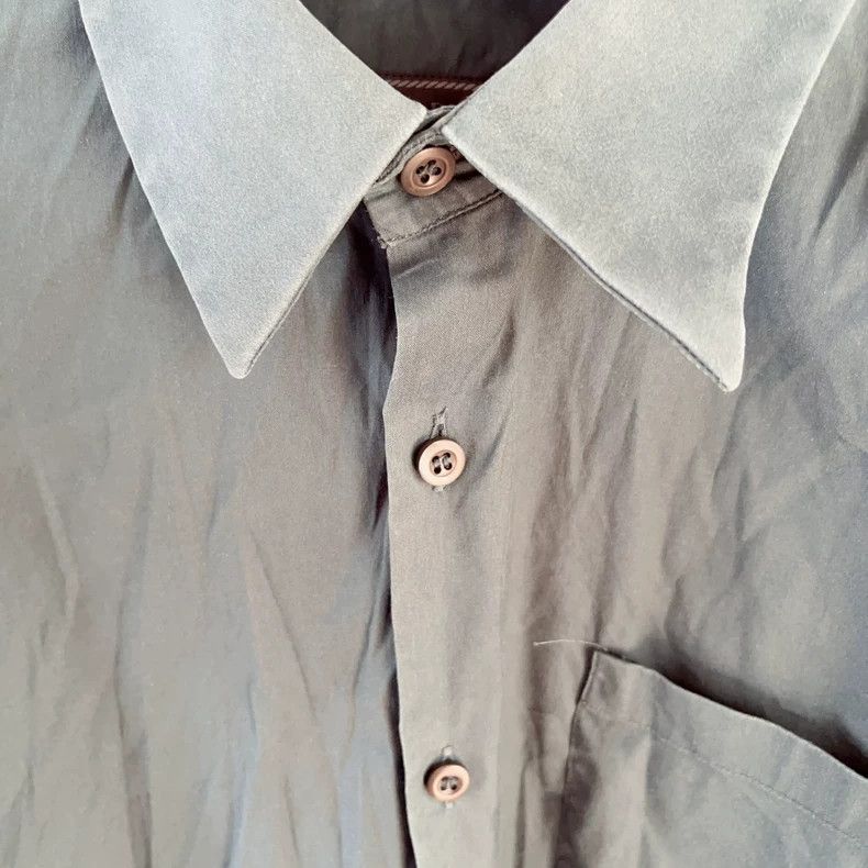 Prada Prada Solid Green Men's Button-Up Shirt - dmc Size US L / EU 52-54 / 3 - 5 Thumbnail