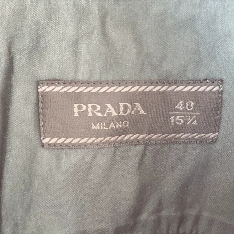 Prada Prada Solid Green Men's Button-Up Shirt - dmc Size US L / EU 52-54 / 3 - 4 Thumbnail