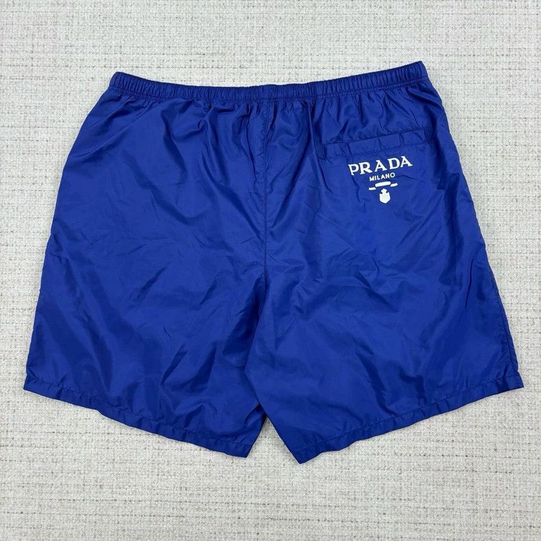 Prada PRADA Solid Logo Pleated Shorts - dmc Size US 31 - 3 Thumbnail