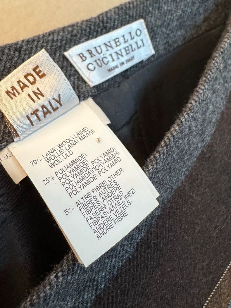 Brunello Cucinelli Brunello Cucinelli Striped Wool Skirt - dmc Size US 31 - 7 Thumbnail