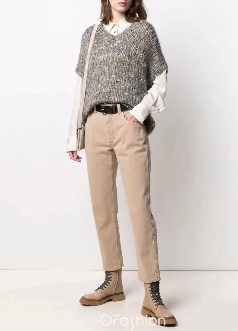 Brunello Cucinelli Brunello Cucinelli Sequin Knit Sweater - dmc Size US S / EU 44-46 / 1 - 5 Thumbnail