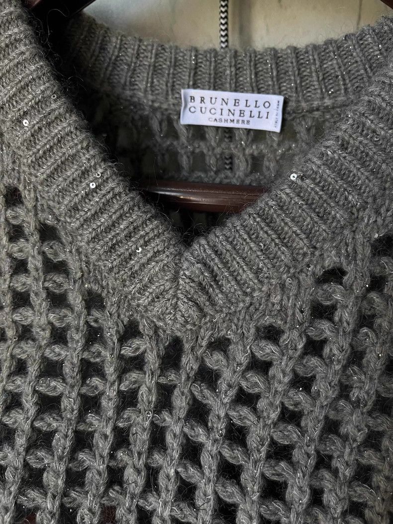 Brunello Cucinelli Brunello Cucinelli 2023 Sequin Cashmere Sweater - dmc Size US M / EU 48-50 / 2 - 2 Thumbnail