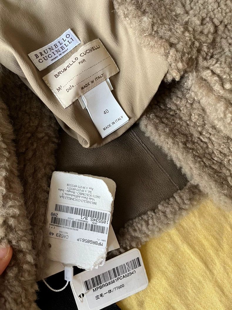 Brunello Cucinelli Brunello Cucinelli Reversible Shearling Coat - dmc Size US M / EU 48-50 / 2 - 4 Thumbnail