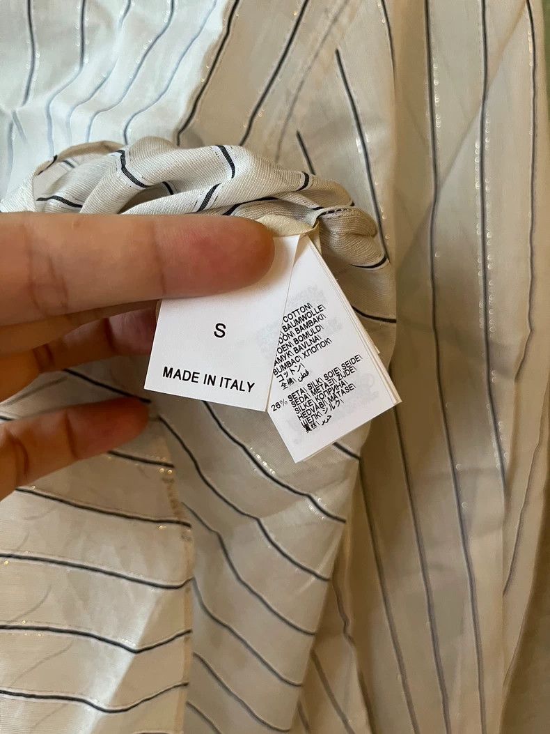 Brunello Cucinelli Brunello Cucinelli Striped Lurex Shirt - dmc Size US M / EU 48-50 / 2 - 4 Thumbnail