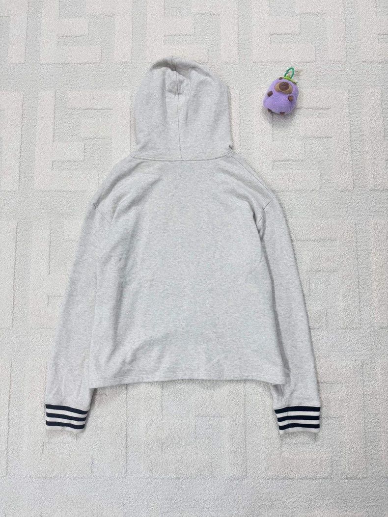 Prada Prada Gray Logo Striped Cuff Hoodie - dmc Size US S / EU 44-46 / 1 - 2 Thumbnail