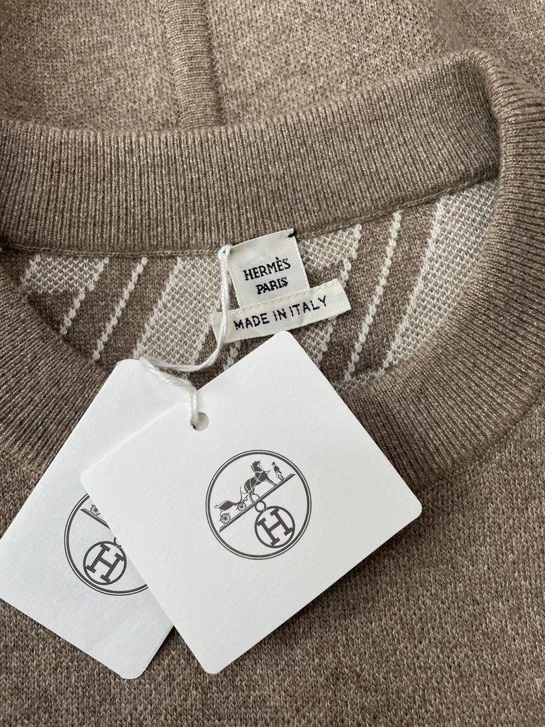 Hermes Hermes Double-Sided Cashmere Sweater - dmc Size US L / EU 52-54 / 3 - 3 Thumbnail