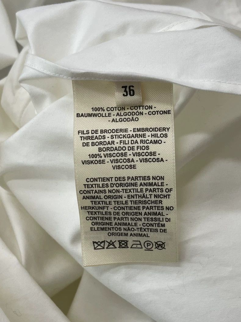 Hermes Hermes White Waist-Cinched Shirt Top - dmc Size US S / EU 44-46 / 1 - 5 Thumbnail