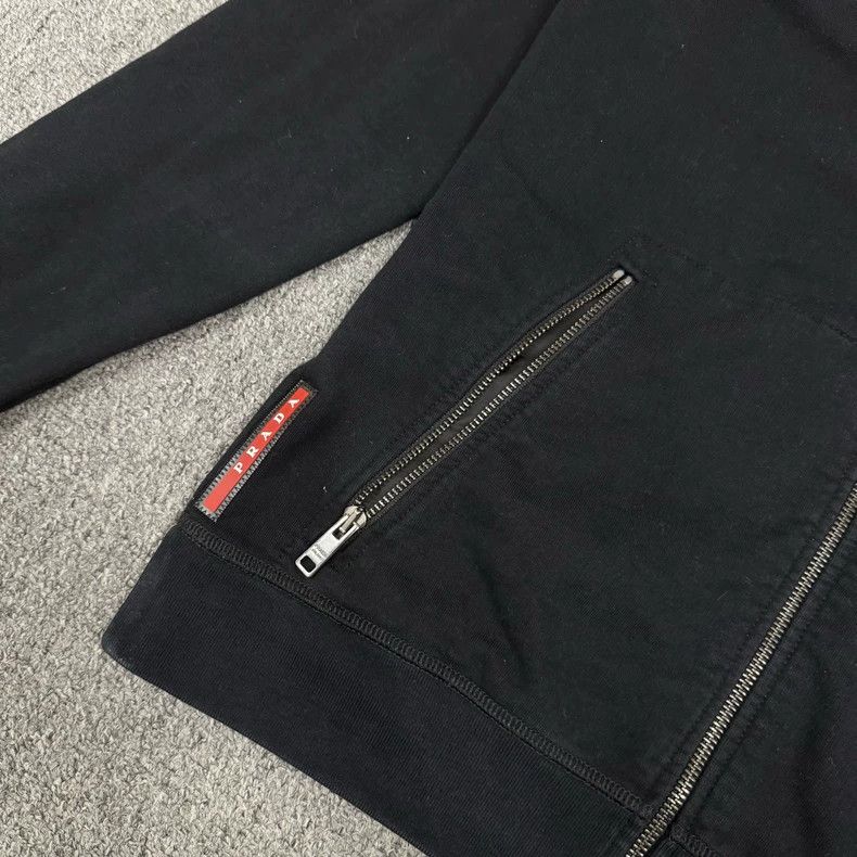 Prada Prada Blue Zip Hooded Logo Jacket - dmc Size US S / EU 44-46 / 1 - 3 Thumbnail