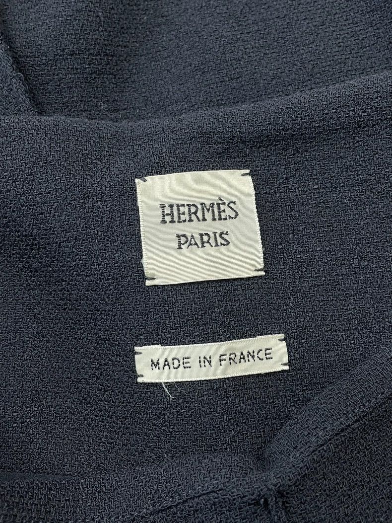 Hermes Hermes Black Wool Knee-Length Skirt - dmc Size US 38 / EU 54 - 3 Thumbnail