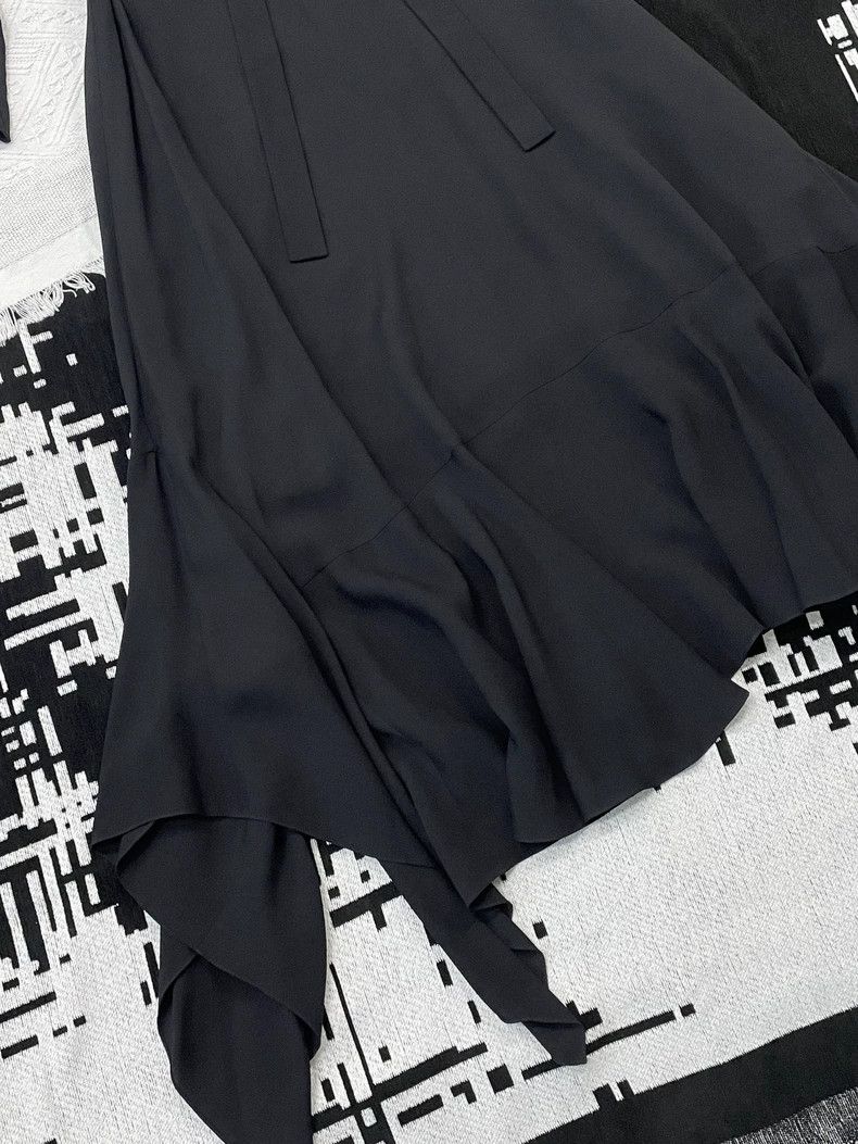 Hermes Hermes Black Belted Long Dress - dmc Size US 38 / EU 54 - 3 Thumbnail