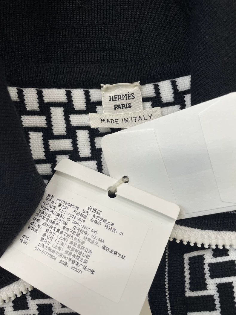 Hermes Hermes Black and White Lapel Jacket - dmc Size US M / EU 48-50 / 2 - 3 Thumbnail