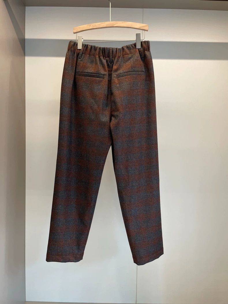 Brunello Cucinelli Brunello Cucinelli Wool Check Casual Pants - dmc Size US 31 - 2 Thumbnail