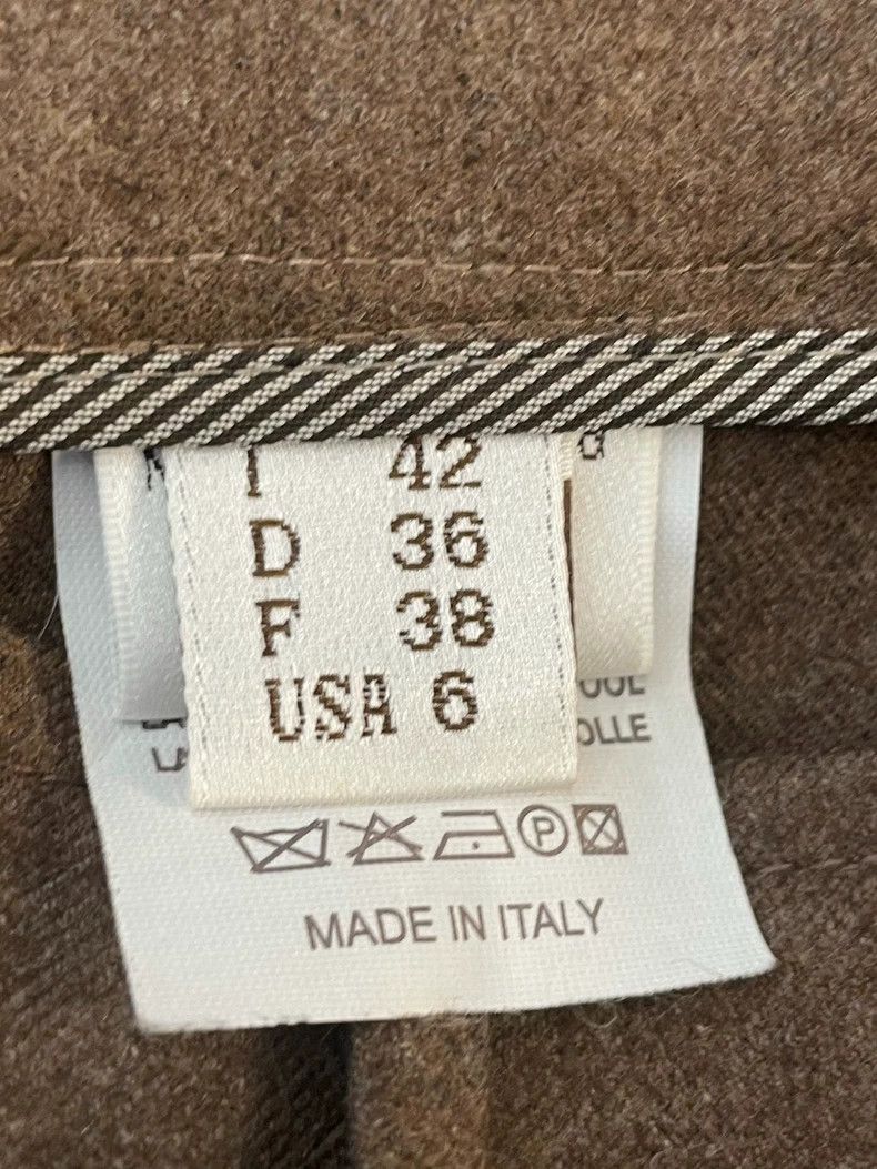Brunello Cucinelli Brunello Cucinelli Brown Wool Trousers - dmc Size US 38 / EU 54 - 7 Thumbnail