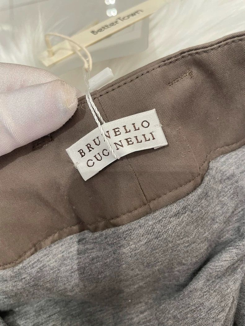 Brunello Cucinelli Brunello Cucinelli Gray Cotton Casual Shorts - dmc Size US 31 - 8 Thumbnail