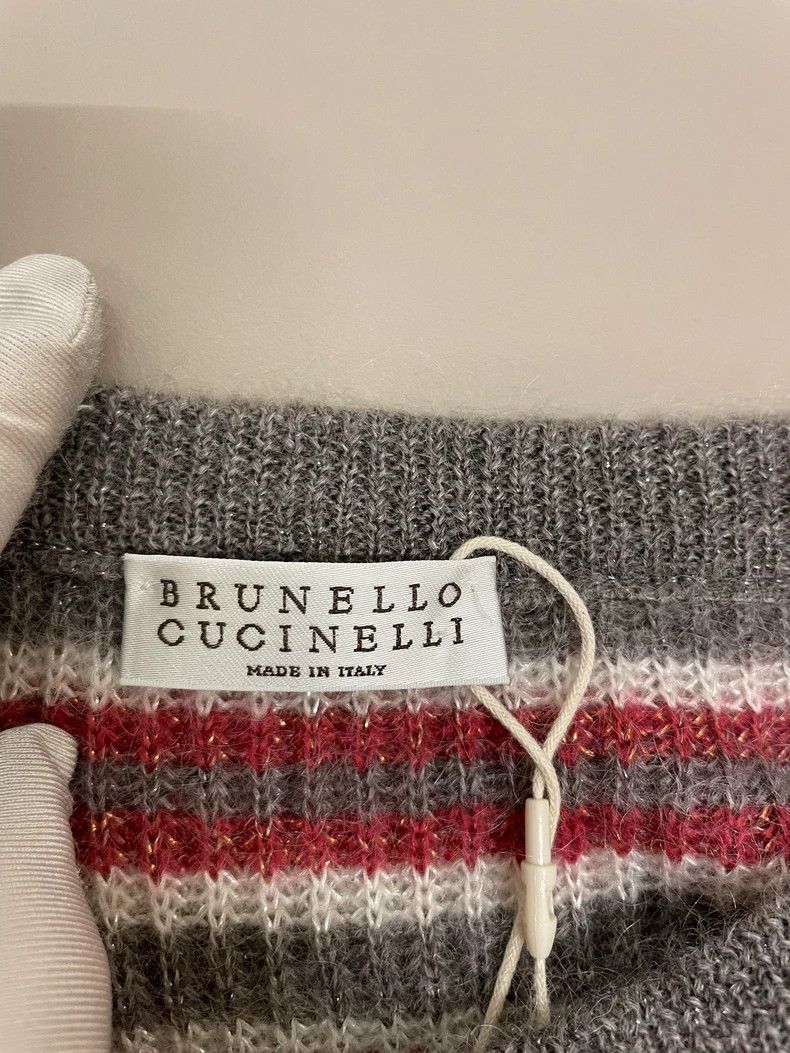 Brunello Cucinelli Brunello Cucinelli Striped Sweater S - dmc Size US S / EU 44-46 / 1 - 3 Thumbnail