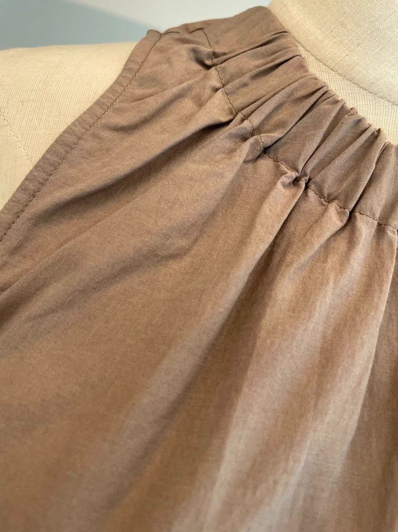 Brunello Cucinelli Brunello Cucinelli Brown Cotton Dress S - dmc Size US S / EU 44-46 / 1 - 8 Thumbnail