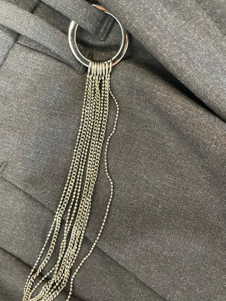 Brunello Cucinelli Brunello Cucinelli Beaded Chain Wool Pants - dmc Size US 38 / EU 54 - 7 Thumbnail