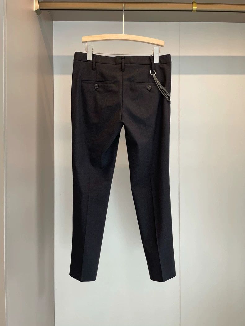 Brunello Cucinelli Brunello Cucinelli Beaded Chain Wool Pants - dmc Size US 38 / EU 54 - 2 Thumbnail