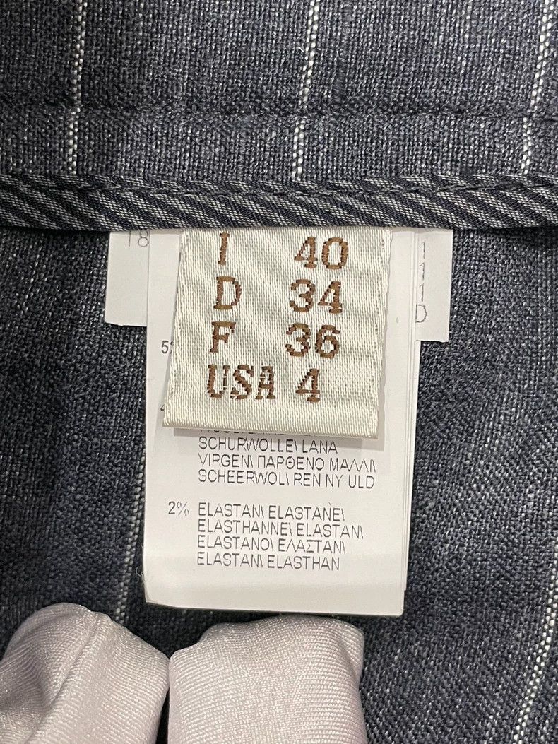 Brunello Cucinelli Brunello Cucinelli Blue Striped Linen Pants - dmc Size US 36 / EU 52 - 6 Thumbnail