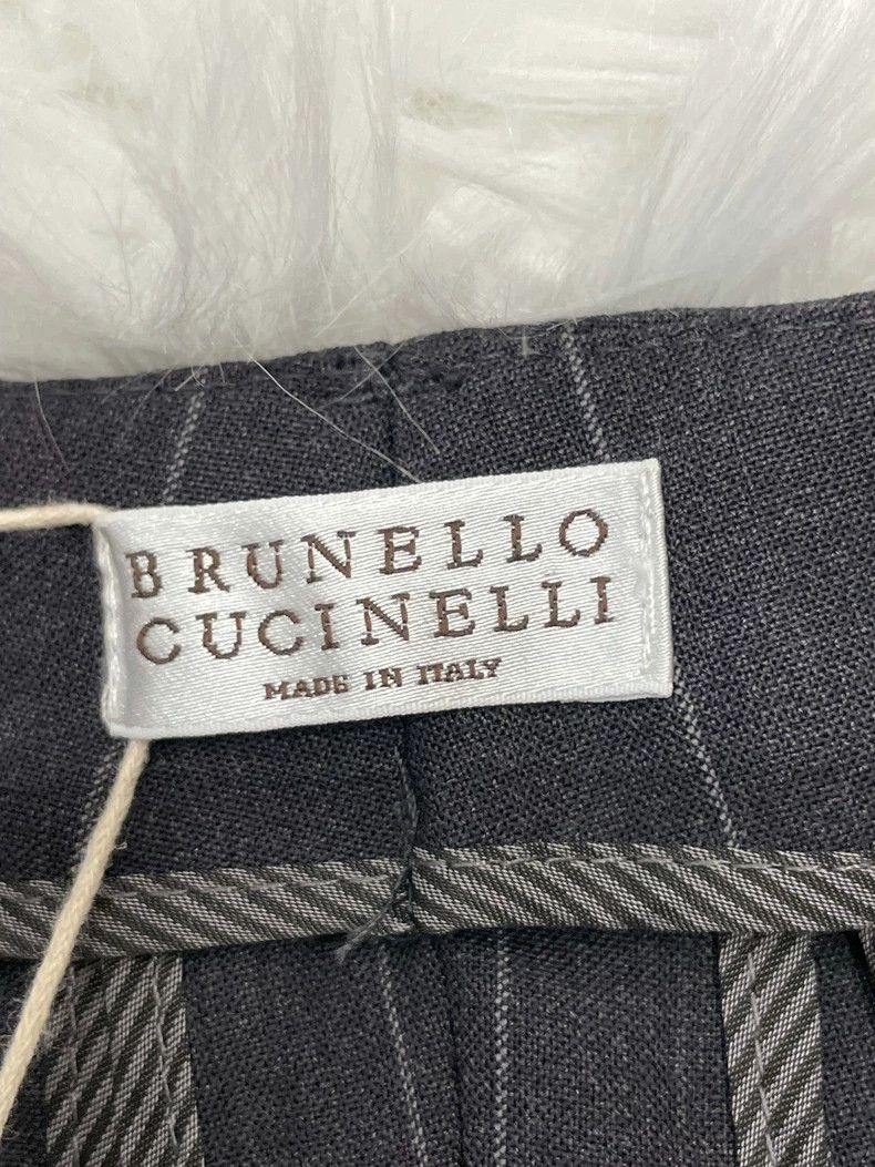 Brunello Cucinelli Brunello Cucinelli Wool Striped Pants - dmc Size US 31 - 3 Thumbnail