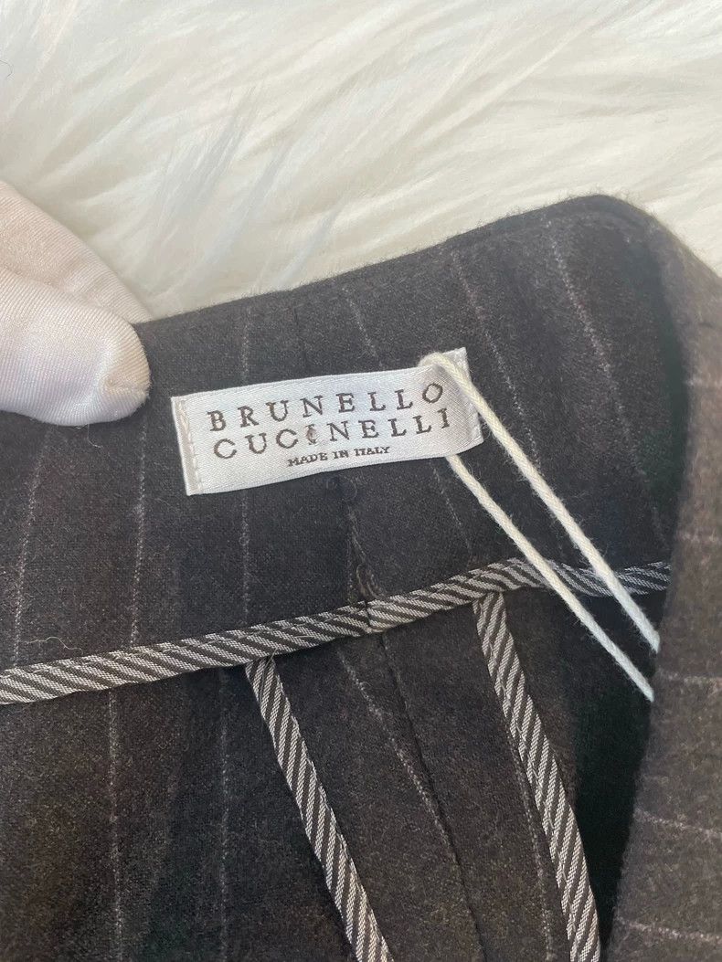 Brunello Cucinelli Brunello Cucinelli Wool Striped Pants - dmc Size US 31 - 3 Thumbnail