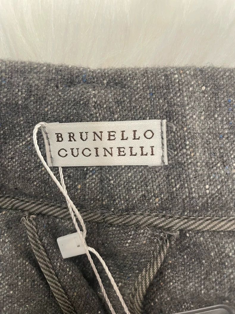 Brunello Cucinelli Brunello Cucinelli Gray Wool Casual Pants - dmc Size US 36 / EU 52 - 6 Thumbnail