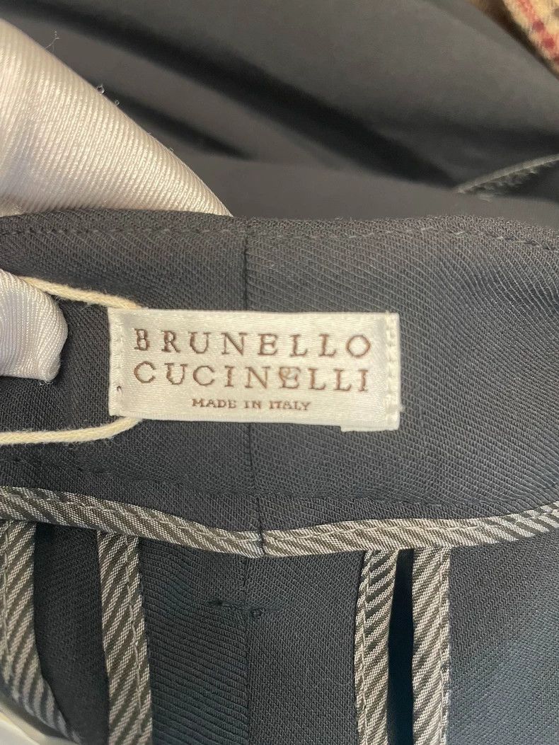 Brunello Cucinelli Brunello Cucinelli Black Beaded Wool Pants - dmc Size US 36 / EU 52 - 4 Thumbnail