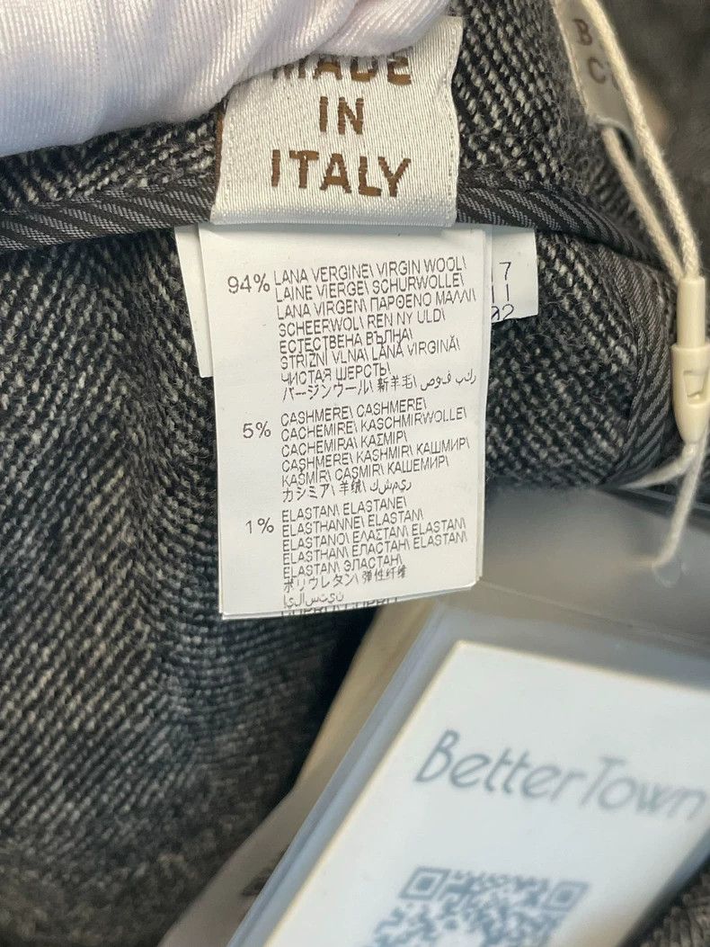 Brunello Cucinelli Brunello Cucinelli Gray Wool Trousers F34 - dmc Size US 34 / EU 50 - 5 Thumbnail
