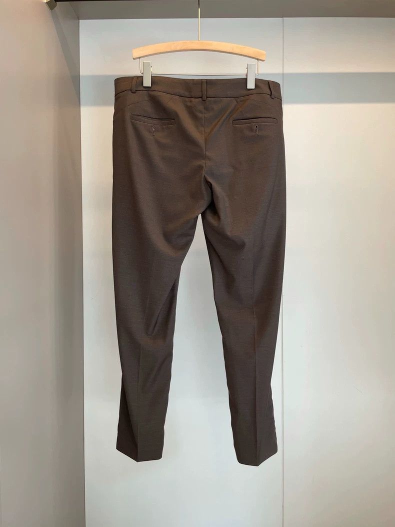 Brunello Cucinelli Brunello Cucinelli Brown Wool Casual Pants - dmc Size US 31 - 2 Thumbnail