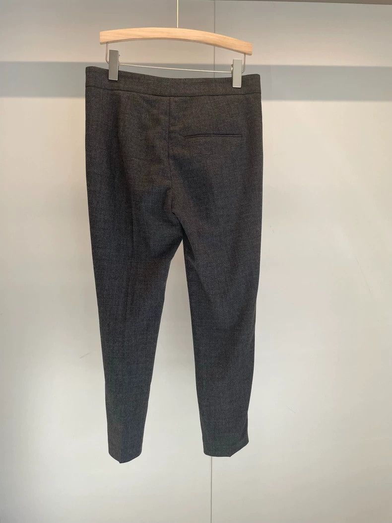 Brunello Cucinelli Brunello Cucinelli Gray Wool Beaded Pants - dmc Size US 36 / EU 52 - 2 Thumbnail