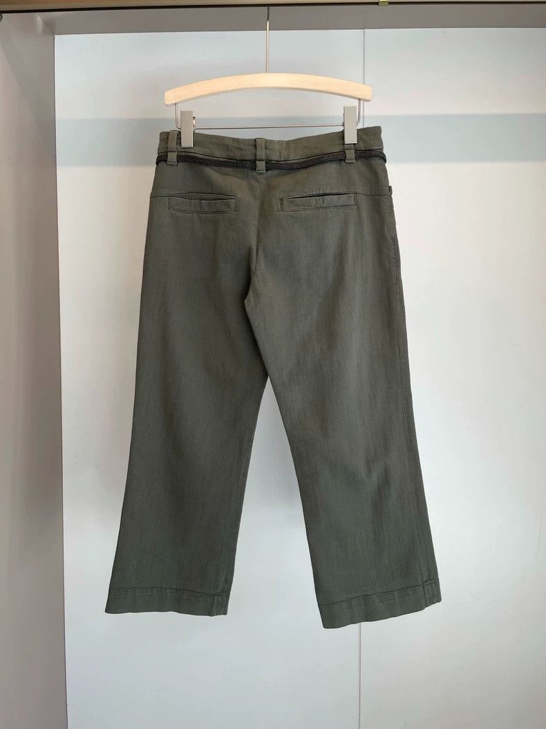 Brunello Cucinelli Brunello Cucinelli Beaded Cotton Casual Pants - dmc Size US 34 / EU 50 - 2 Thumbnail