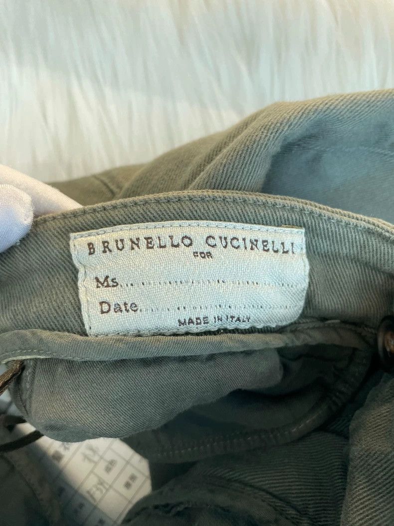 Brunello Cucinelli Brunello Cucinelli Beaded Cotton Casual Pants - dmc Size US 34 / EU 50 - 6 Thumbnail