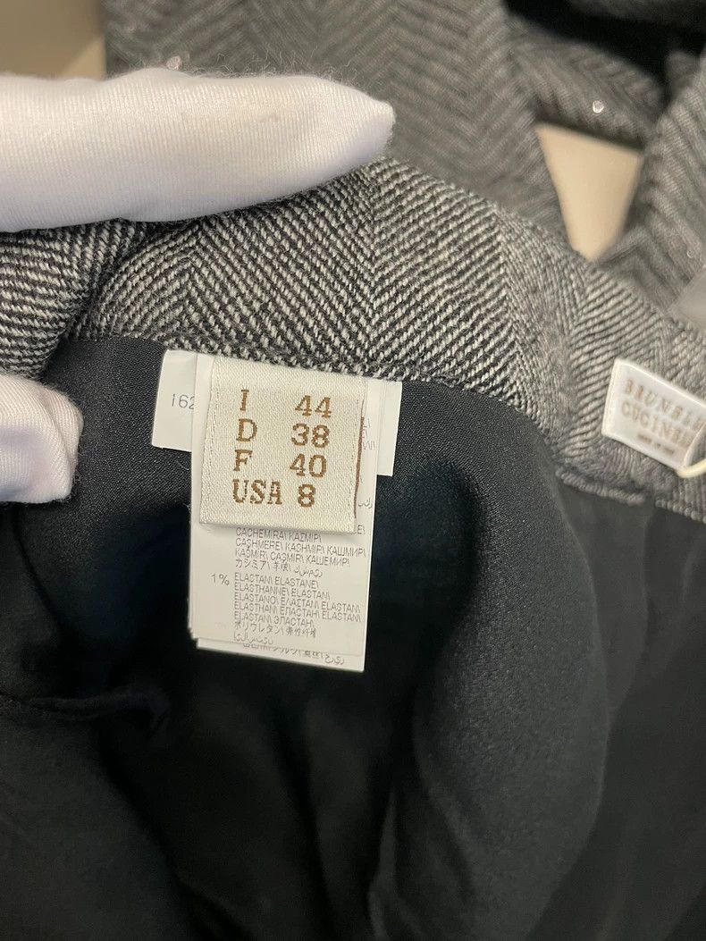 Brunello Cucinelli Brunello Cucinelli Gray Sequin Wool Pants - dmc Size US 31 - 5 Thumbnail