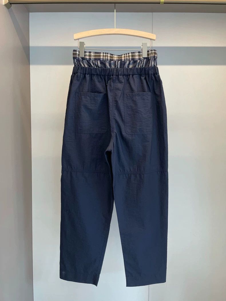 Brunello Cucinelli Brunello Cucinelli Blue Casual Cotton Pants - dmc Size US 38 / EU 54 - 2 Thumbnail