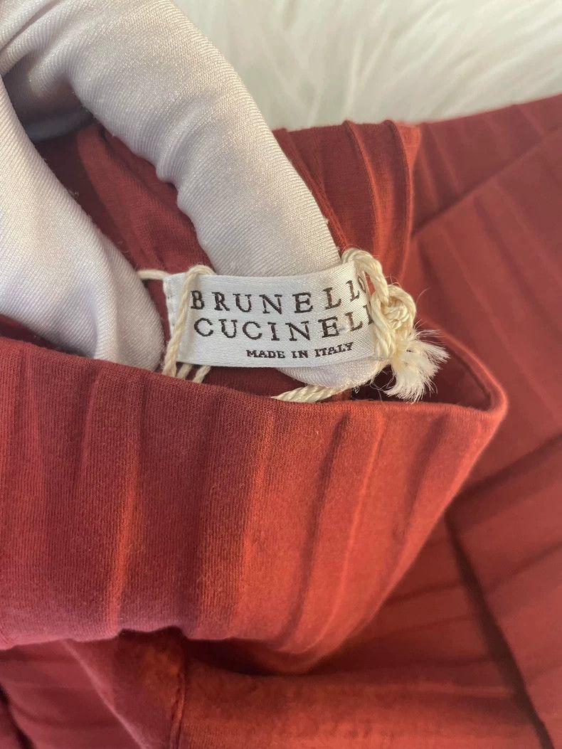 Brunello Cucinelli Brunello Cucinelli Red Cotton Shorts - dmc Size US 38 / EU 54 - 3 Thumbnail