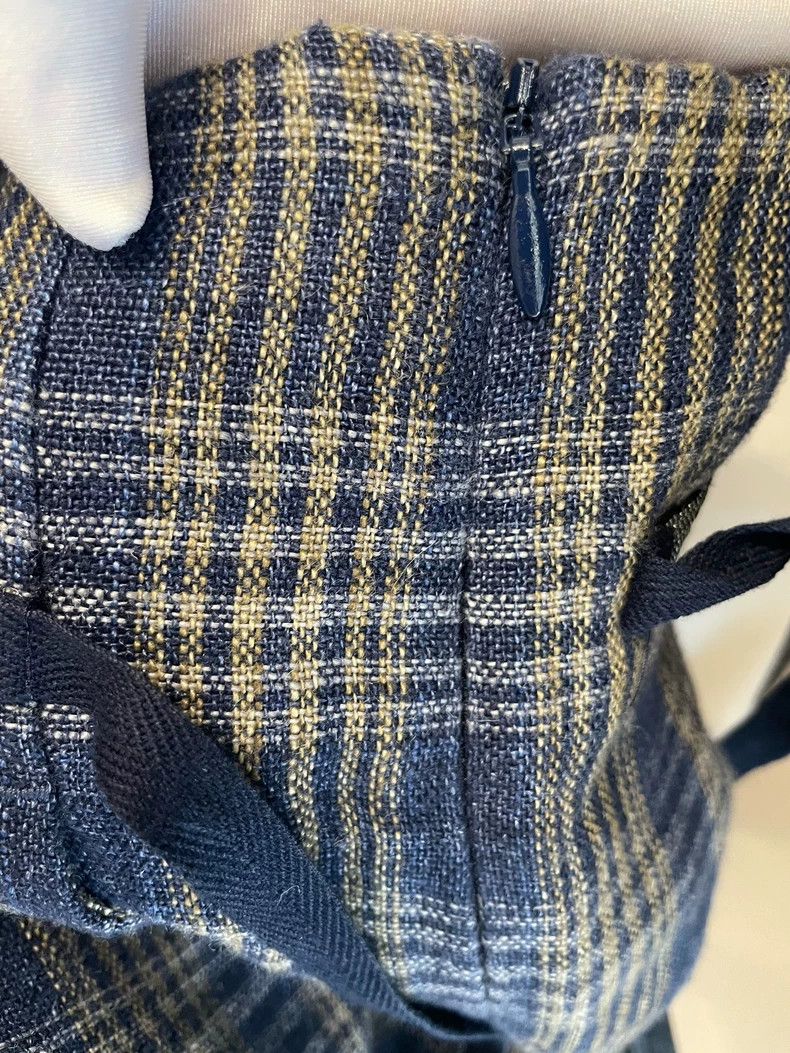 Brunello Cucinelli Brunello Cucinelli Checked Linen Casual Pants - dmc Size US 38 / EU 54 - 9 Thumbnail
