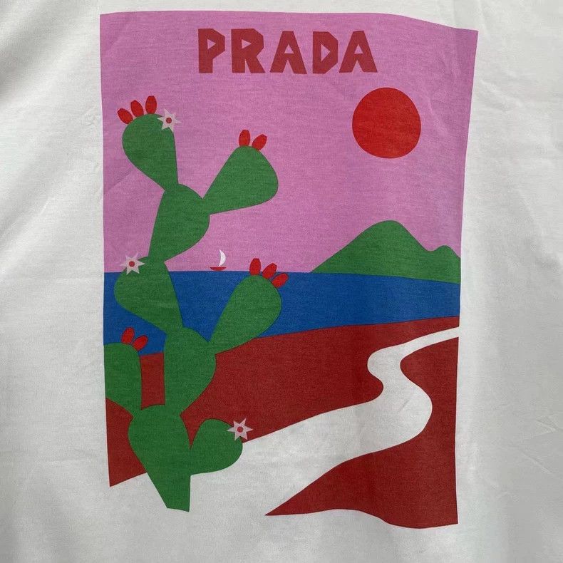 Prada Prada Cactus Print Short Sleeve T-shirt - dmc Size US S / EU 44-46 / 1 - 3 Thumbnail