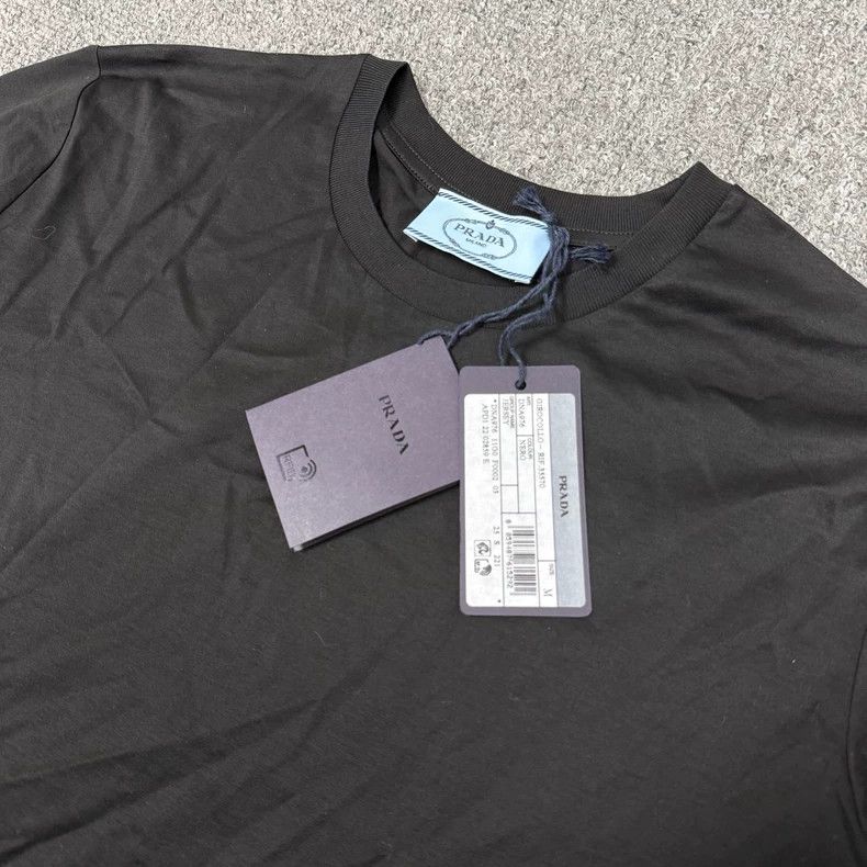 Prada Prada Black Basic Short Sleeve Tee - dmc Size US M / EU 48-50 / 2 - 3 Thumbnail